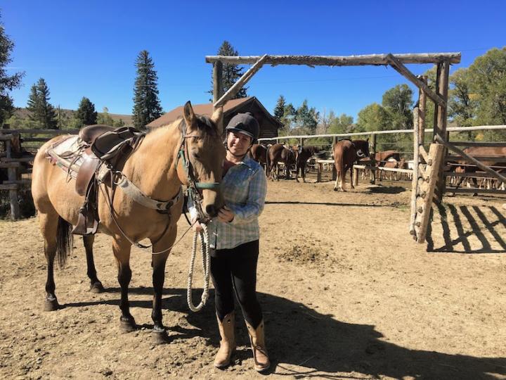 Cowgirl in Wyoming